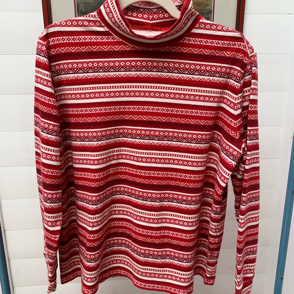 Lands’ End Relaxed Fit Mock Turtleneck Top